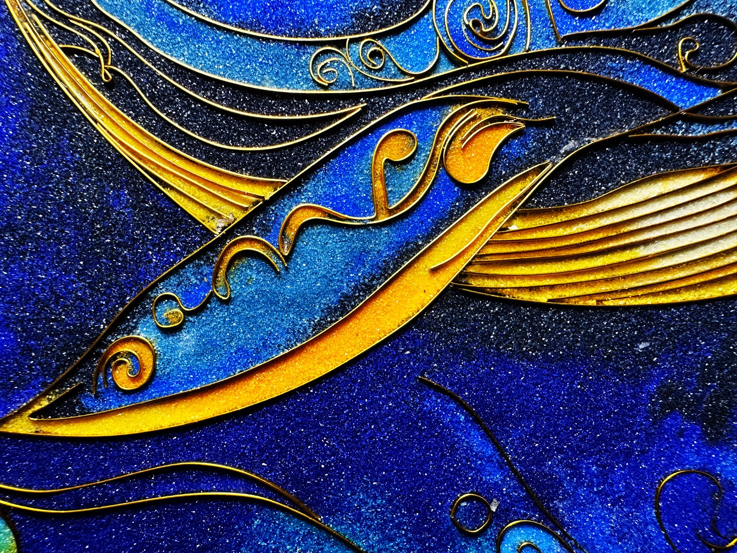 Blue Whale Cloisonné Kit whale cloisonne kit