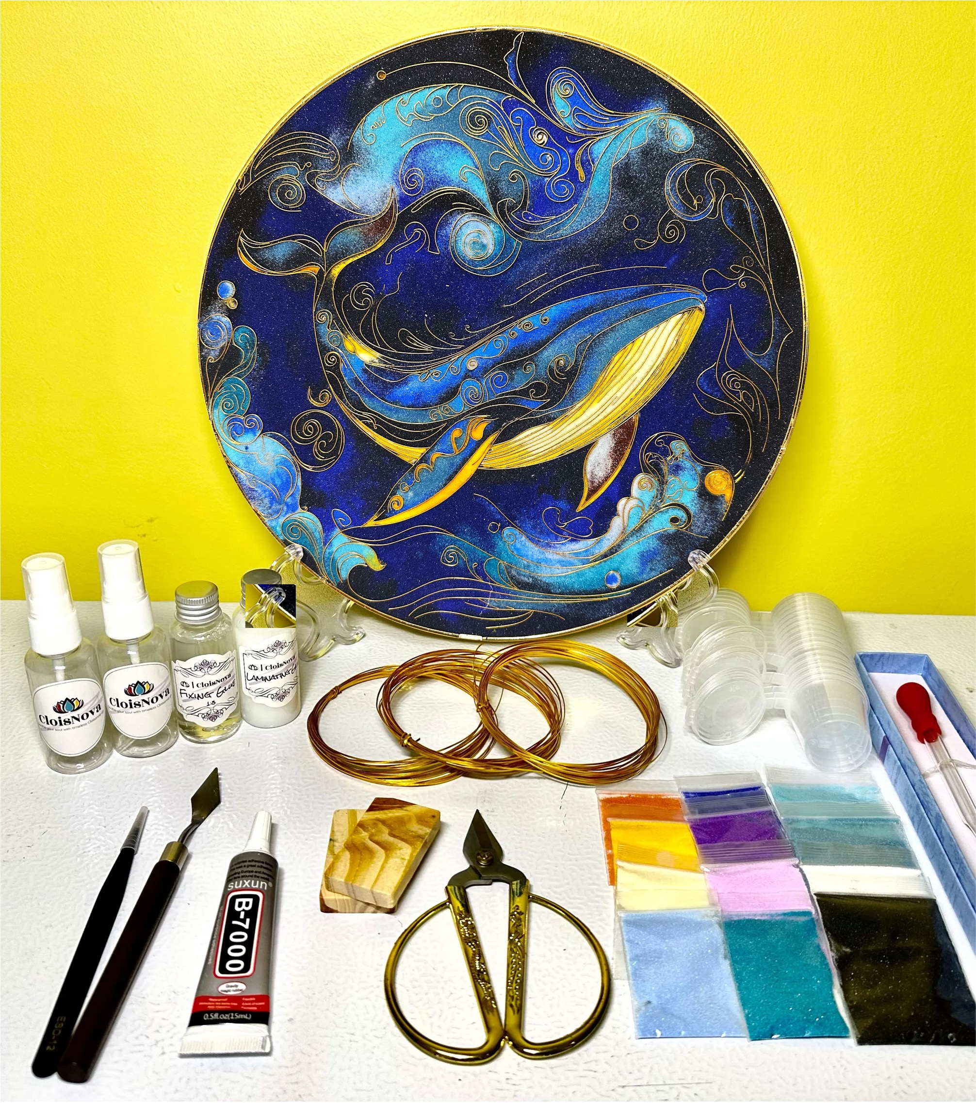 Blue Whale Cloisonné Kit Blue Whale Cloisonné Kit - Image 8